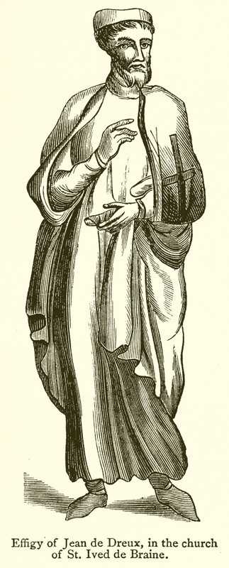 Bilde av Jean de Dreux, i kirken St. Ives de Braine av English School