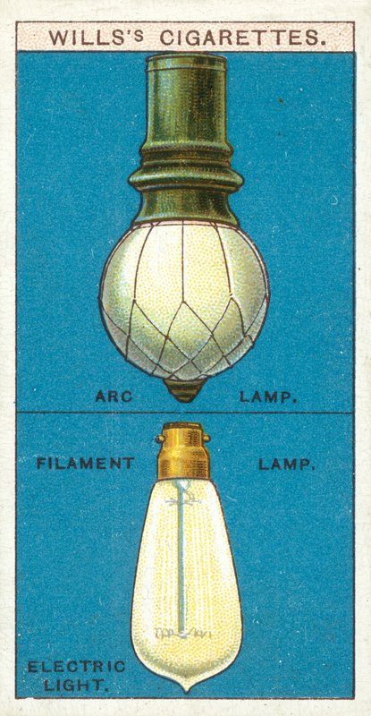 Elektrisk lys (chromolitho) av English School