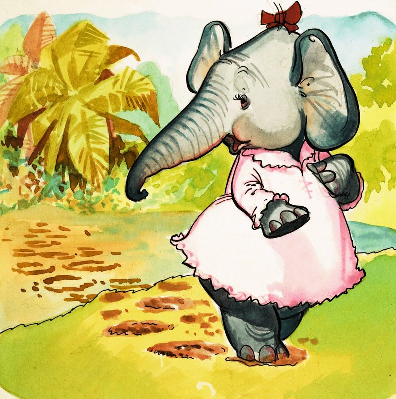 Elefant i kjole av English School