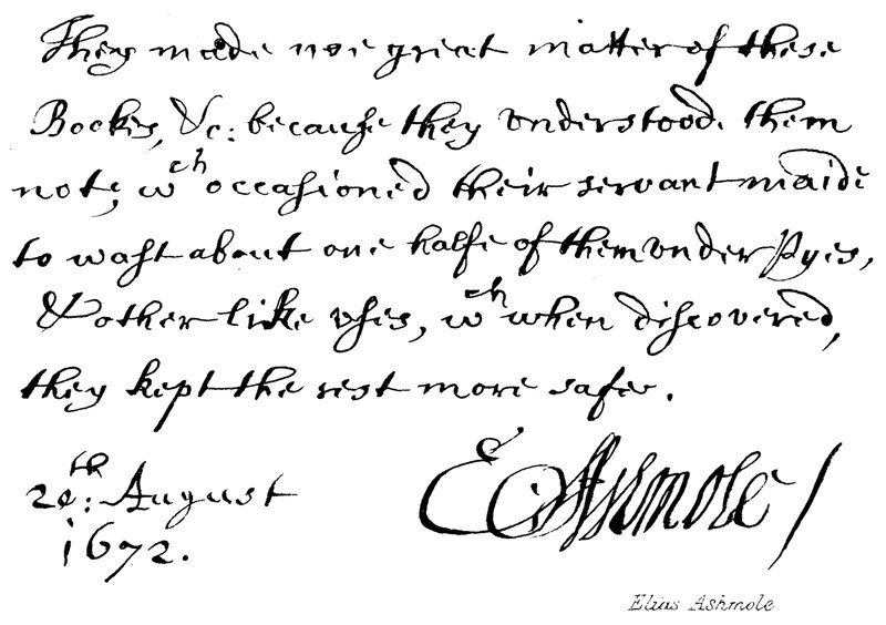 Elias Ashmole av English School