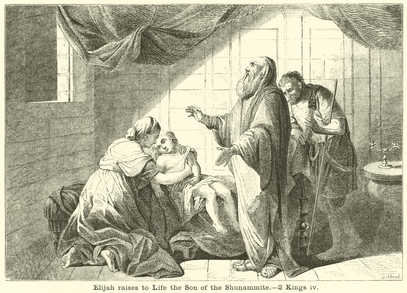 Elias vekker Sunemmittens Sønn, 2. Kongebok, iv av English School