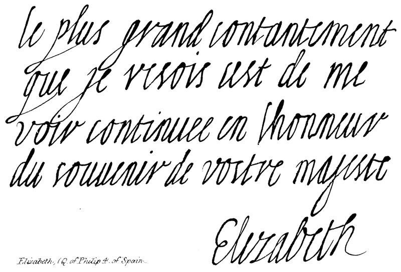 Elizabeth, (Q av Philip 4 av Spania) av English School