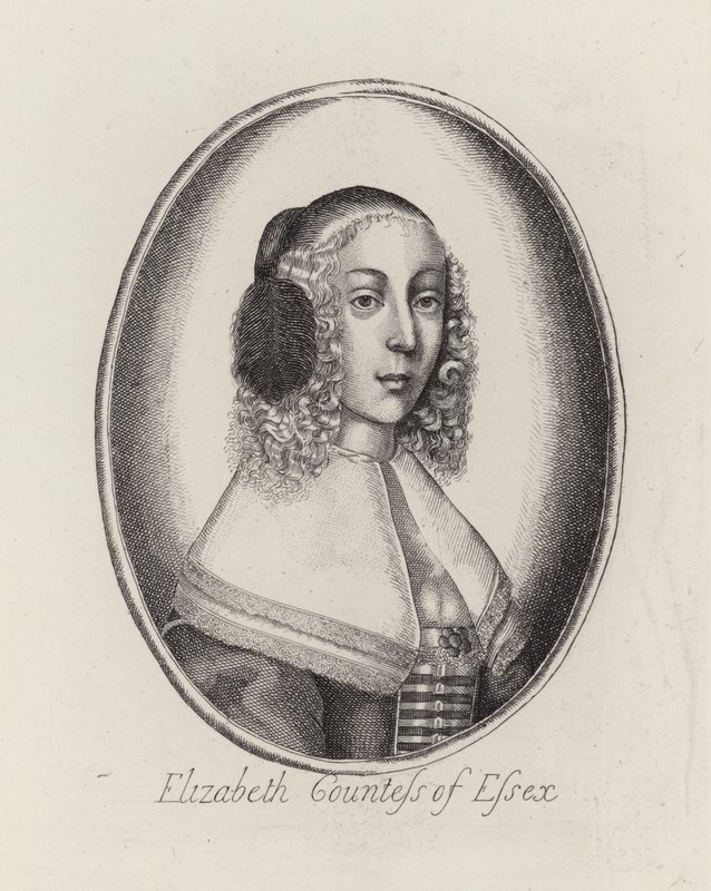 Elizabeth, grevinne av Essex (gravering) av English School
