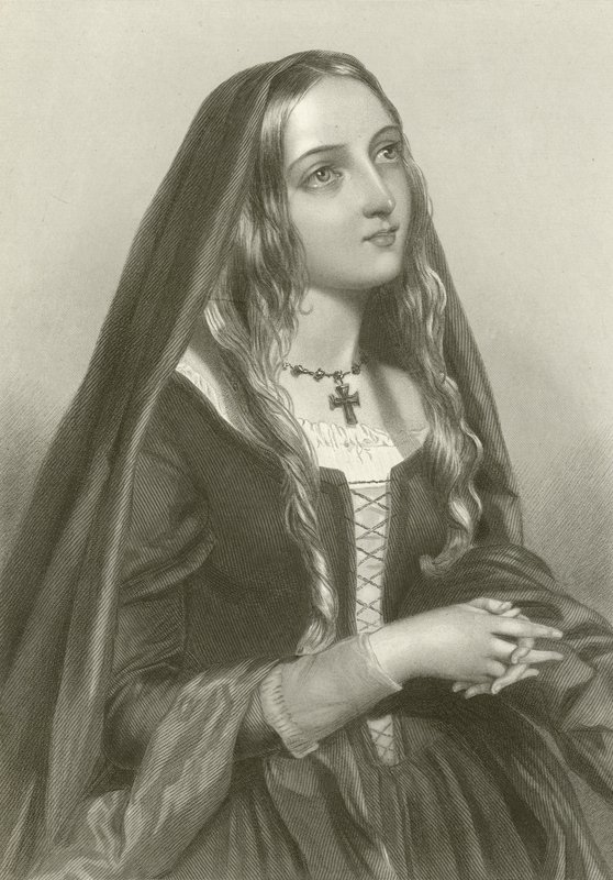 Elizabeth av Woodville, dronning av kong Edward IV av English School