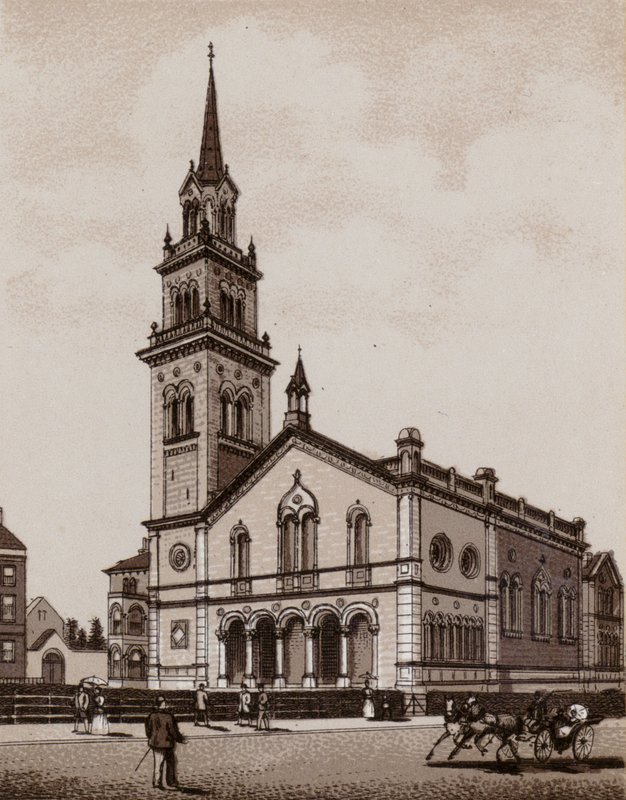 Elmwood Church (litho) av English School