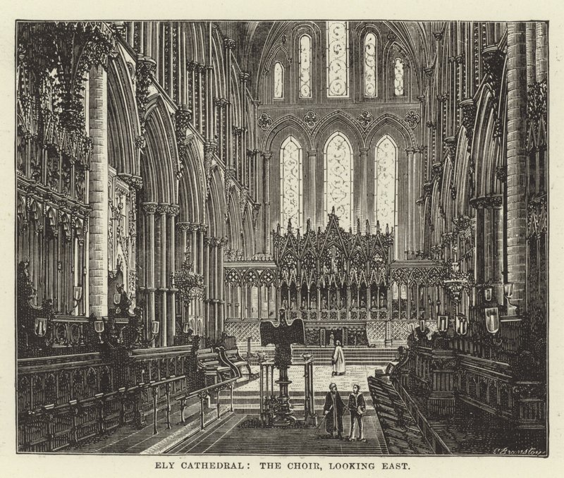 Ely Cathedral, koret, ser østover av English School