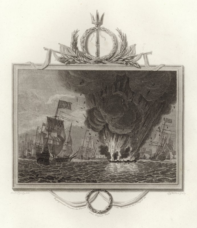 Forlovelse mellom den franske og engelske flåten i kanalen 10. august 1512 av English School