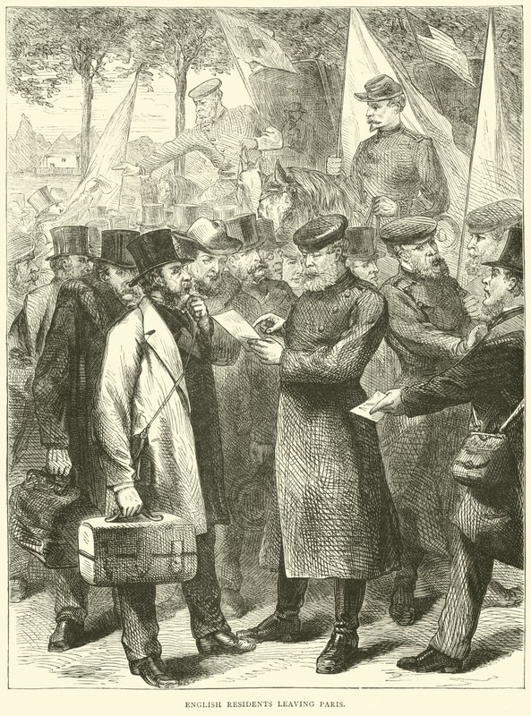 Engelske innbyggere forlot Paris, oktober 1870 av English School