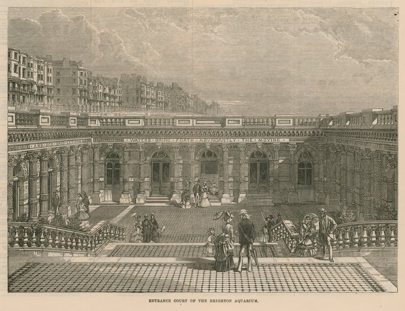 Entrance Court of the Brighton Aquarium av English School
