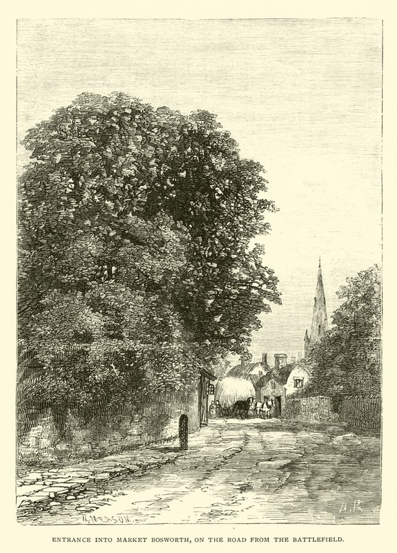 Inngang til Market Bosworth, på veien fra slagmarken av English School