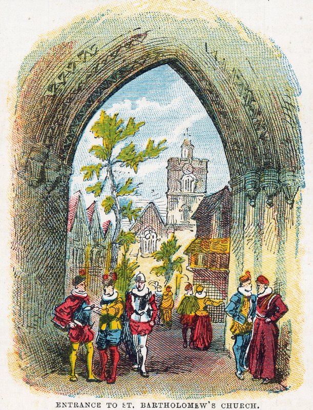 Inngang til St Bartholomews kirke av English School