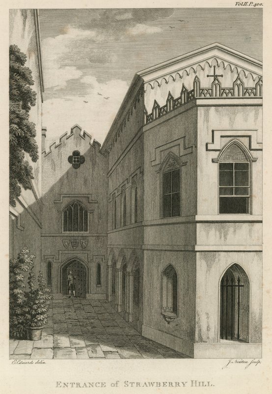 Inngang til Strawberry Hill, London av English School