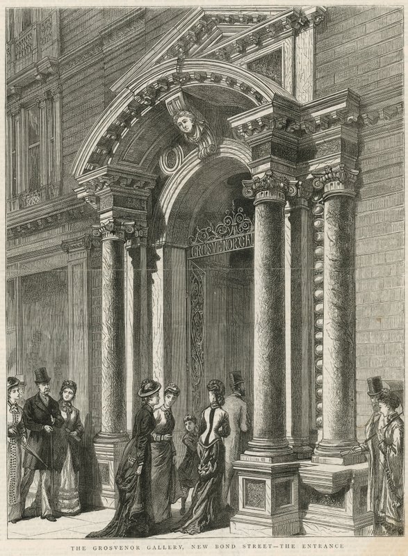 Inngang til Grosvenor Gallery av English School