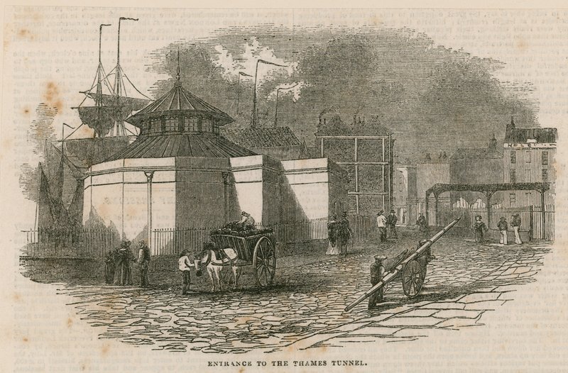 Inngang til Thames Tunnel av English School