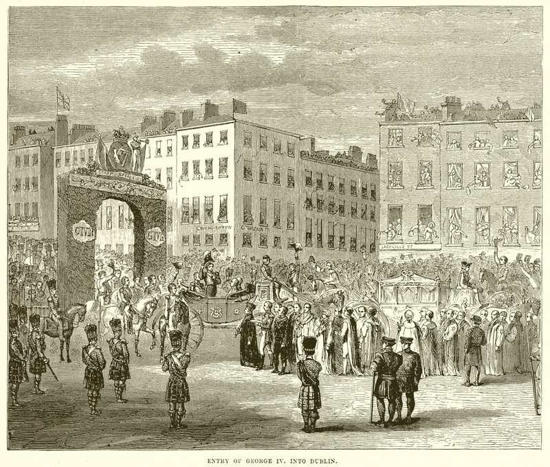 Inntreden av George IV. inn i Dublin av English School
