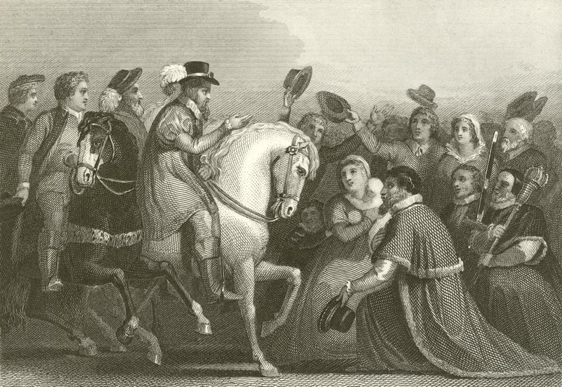James I:s inntreden i London av English School