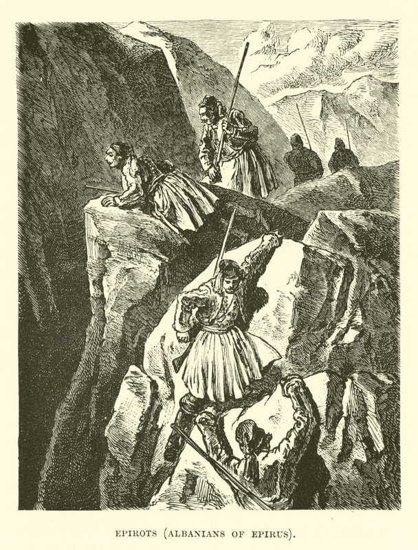 Epirots, albanere fra Epirus av English School