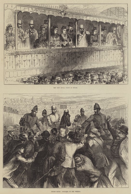 Epsom Races (gravering) av English School