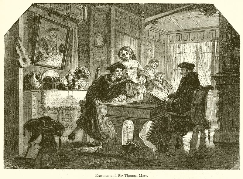 Erasmus og Sir Thomas More av English School