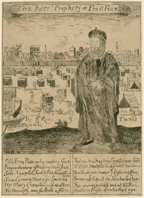 Erra Paters profeterer om Frost Faire 1685 av English School