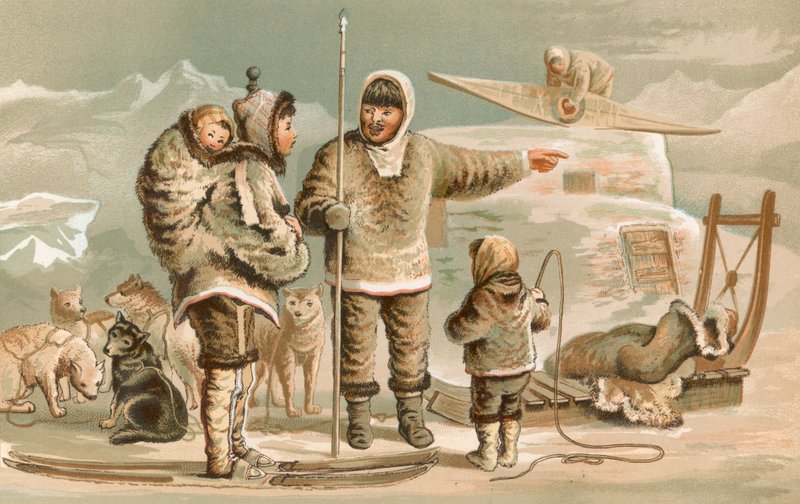 Esquimaux-familien, skifter bolig av English School