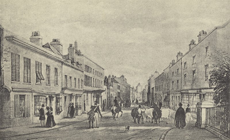 Eton High Street, 1844 (gravyr) av English School