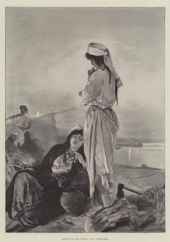 Kveld på Vistula (gravering) av English School