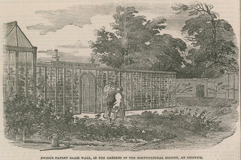Ewings Patent Glass Wall, i hagene til Horticultural Society i Chiswick av English School
