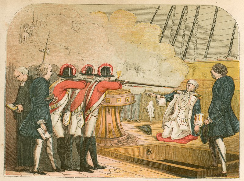 Henrettelse av admiral Byng av English School