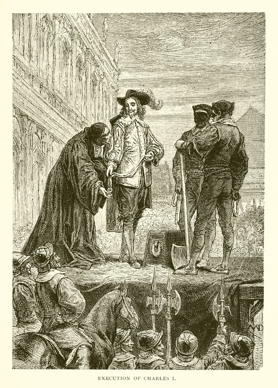 Henrettelse av Charles I av English School