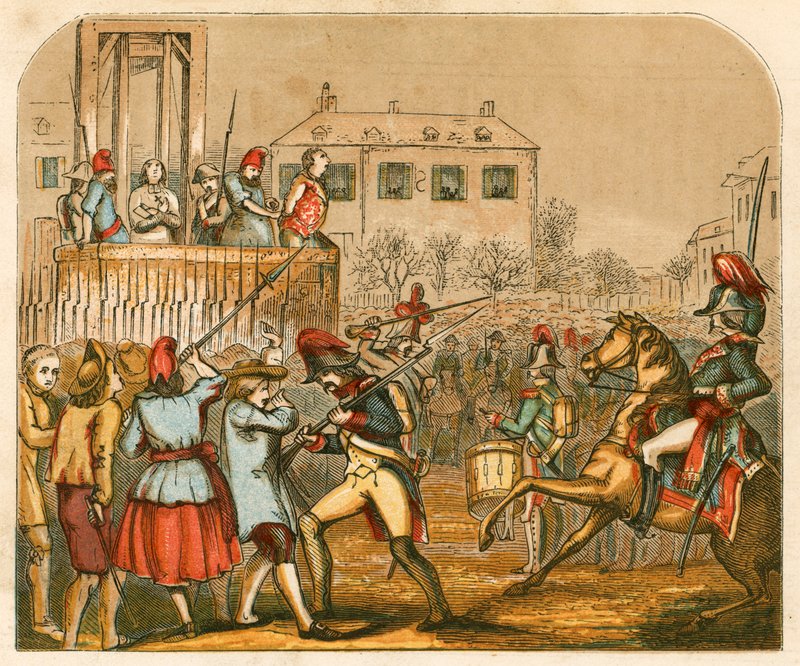Henrettelse av Louis XVI av Frankrike av English School