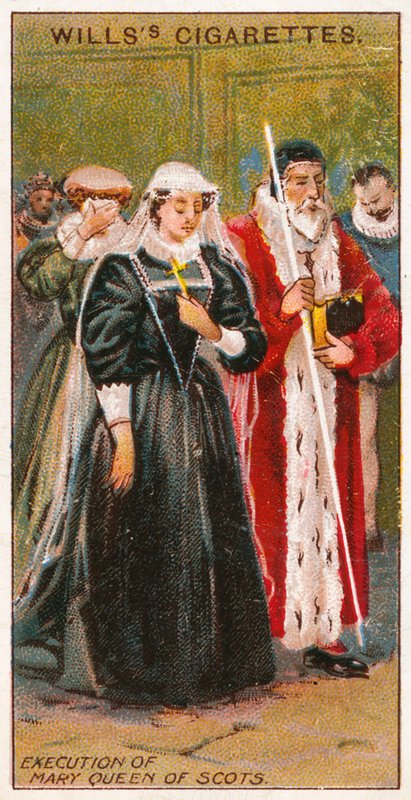 Henrettelse av Mary Queen of Scots av English School