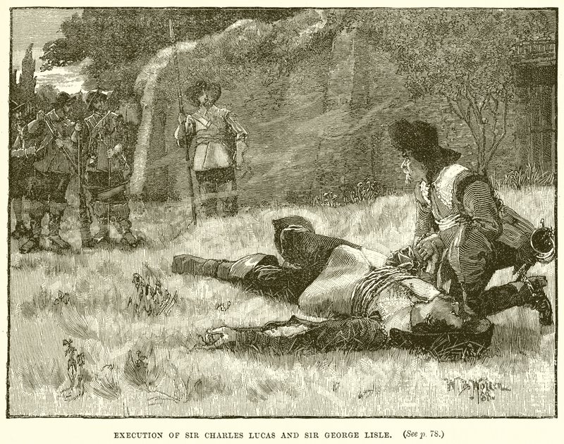 Henrettelse av Sir Charles Lucas og Sir George Lisle av English School