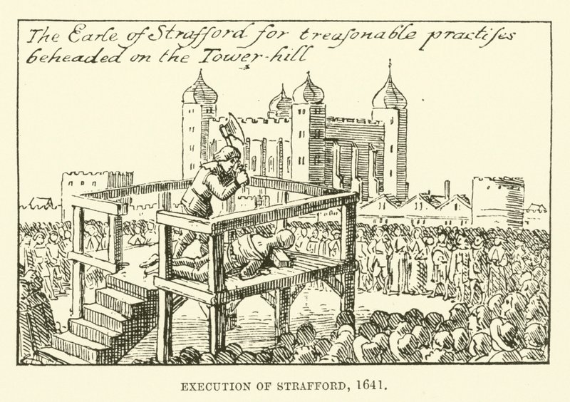 Henrettelse av Strafford av English School