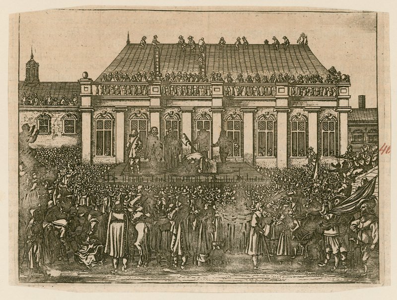 Henrettelse av kong Charles I i Whitehall av English School