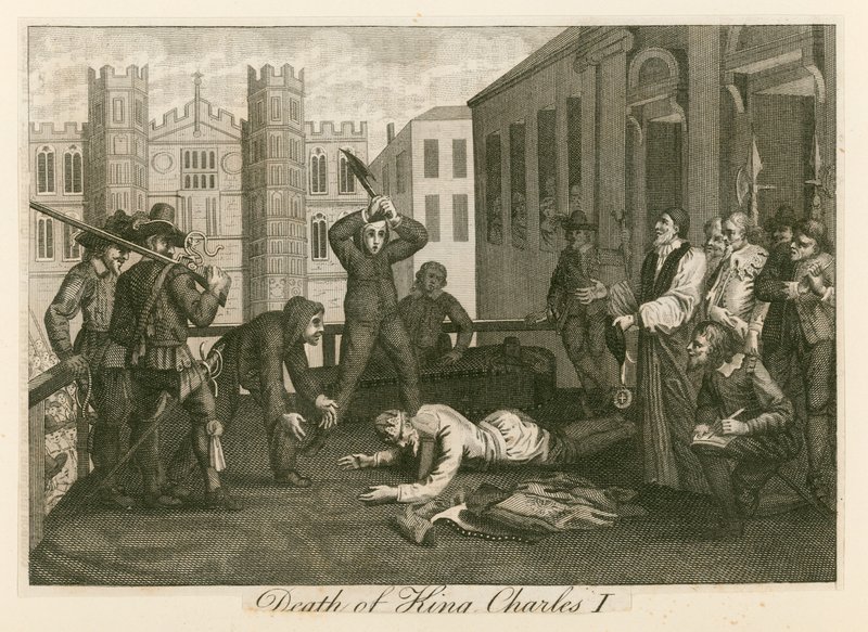 Henrettelse av kong Charles I i Whitehall av English School