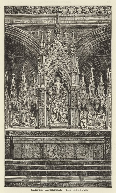 Exeter Cathedral, reredosene av English School