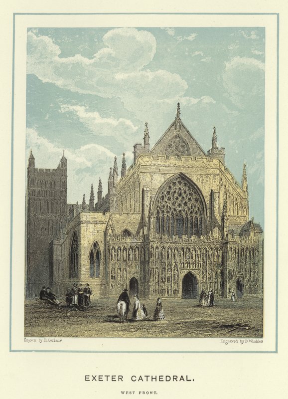 Exeter Cathedral, vestfronten av English School