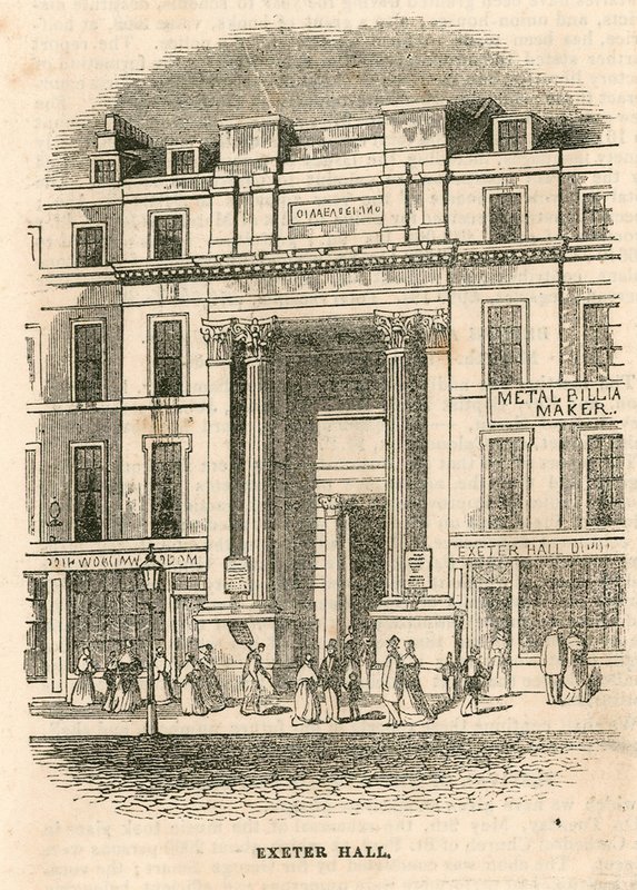 Exeter Hall, Strand, London av English School