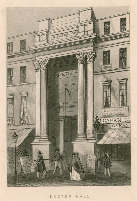 Exeter Hall, Strand, London av English School
