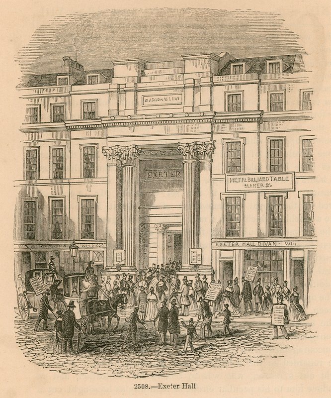 Exeter Hall, Strand, London av English School