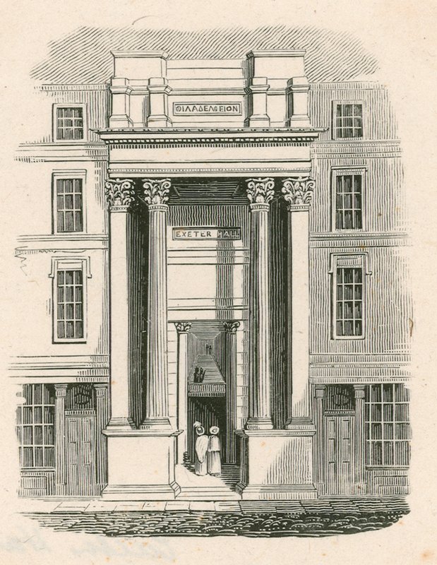 Exeter Hall, Strand, London av English School
