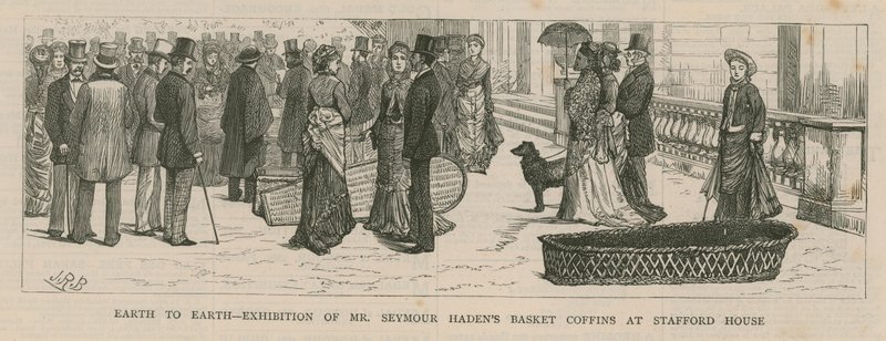 Utstilling av Mr Seymour Hadens kurvkiste på Stafford House av English School