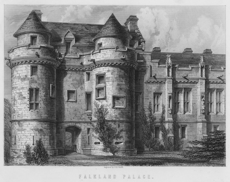 Falkland Palace (gravering) av English School