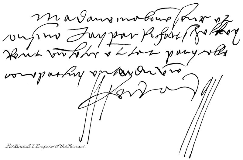 Ferdinand I, romernes keiser av English School