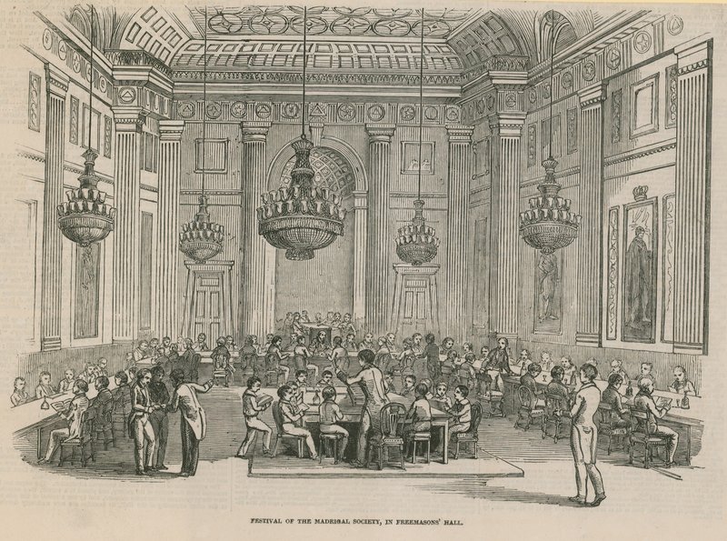 Festival of the Madrigal Society, Freemasons Hall, London av English School