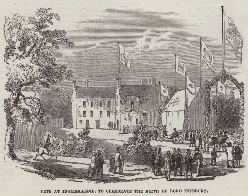 Fee på Inglismaldie, for å feire fødselen til Lord Inverury (gravering) av English School
