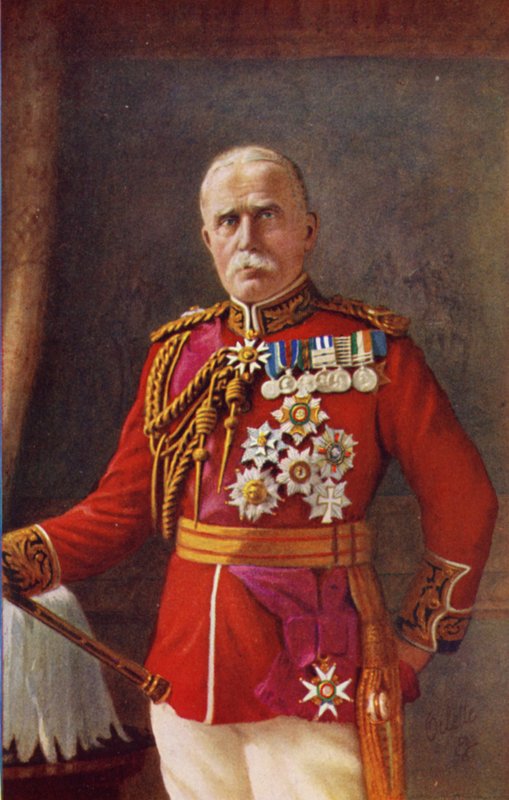 Feltmarskalk Sir John French (fargelitografi) av English School