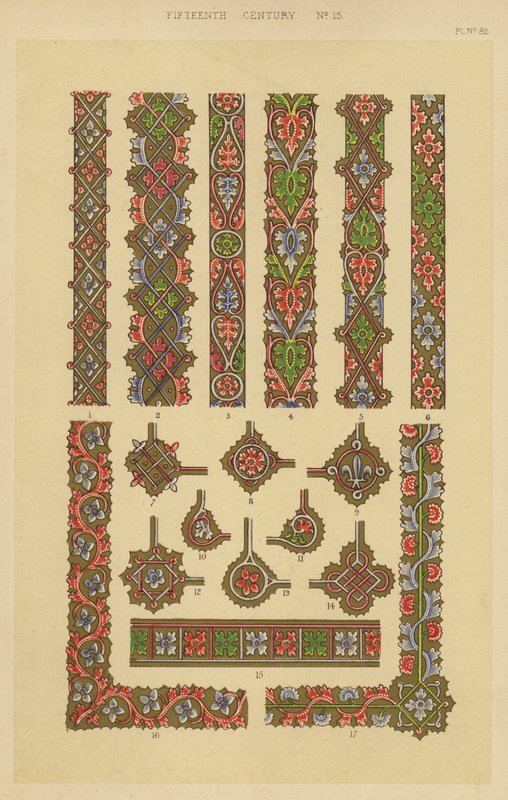 Femtende århundre (chromolitho) av English School