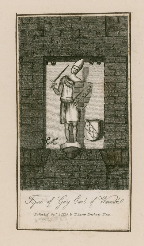 Figur av fyren, jarlen av Warwick (gravering) av English School